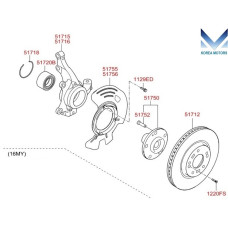 MOBIS FRONT AXLE SET FOR KIA RONDO CARENS 2013-16